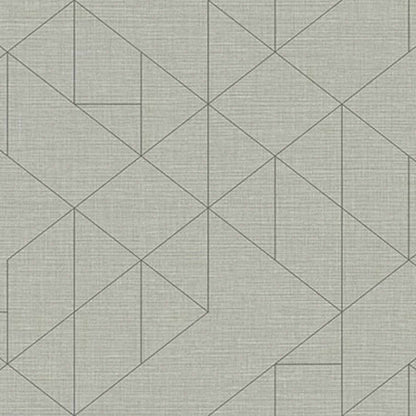 Linearis contract wallcovering by Coordonné in White/Grey 64950308, flat pattern view
