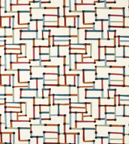 Lineas Fabric by Harlequin Spice/Terracotta/Midnight
