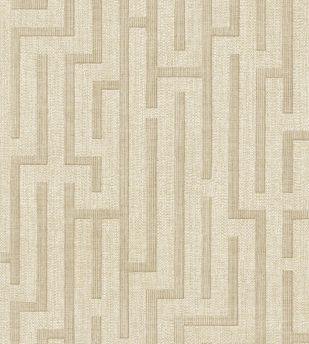 Linen Trellis Wallpaper by Eijffinger Beige/Sand