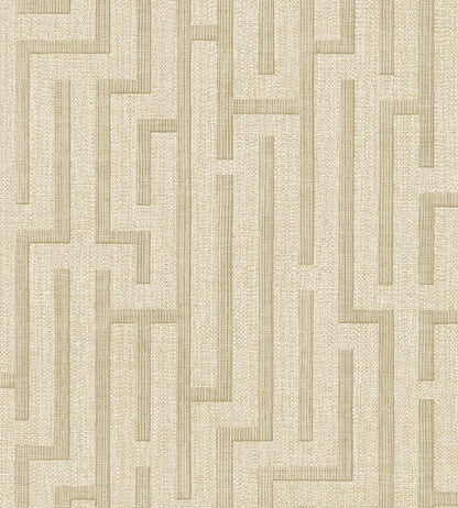 Linen Trellis Wallpaper by Eijffinger Beige/Sand