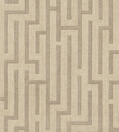 Linen Trellis Wallpaper by Eijffinger Beige/Taupe