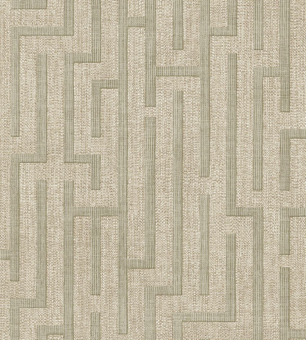 Linen Trellis Wallpaper by Eijffinger Green
