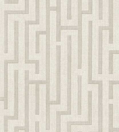 Linen Trellis Wallpaper by Eijffinger White/Cream