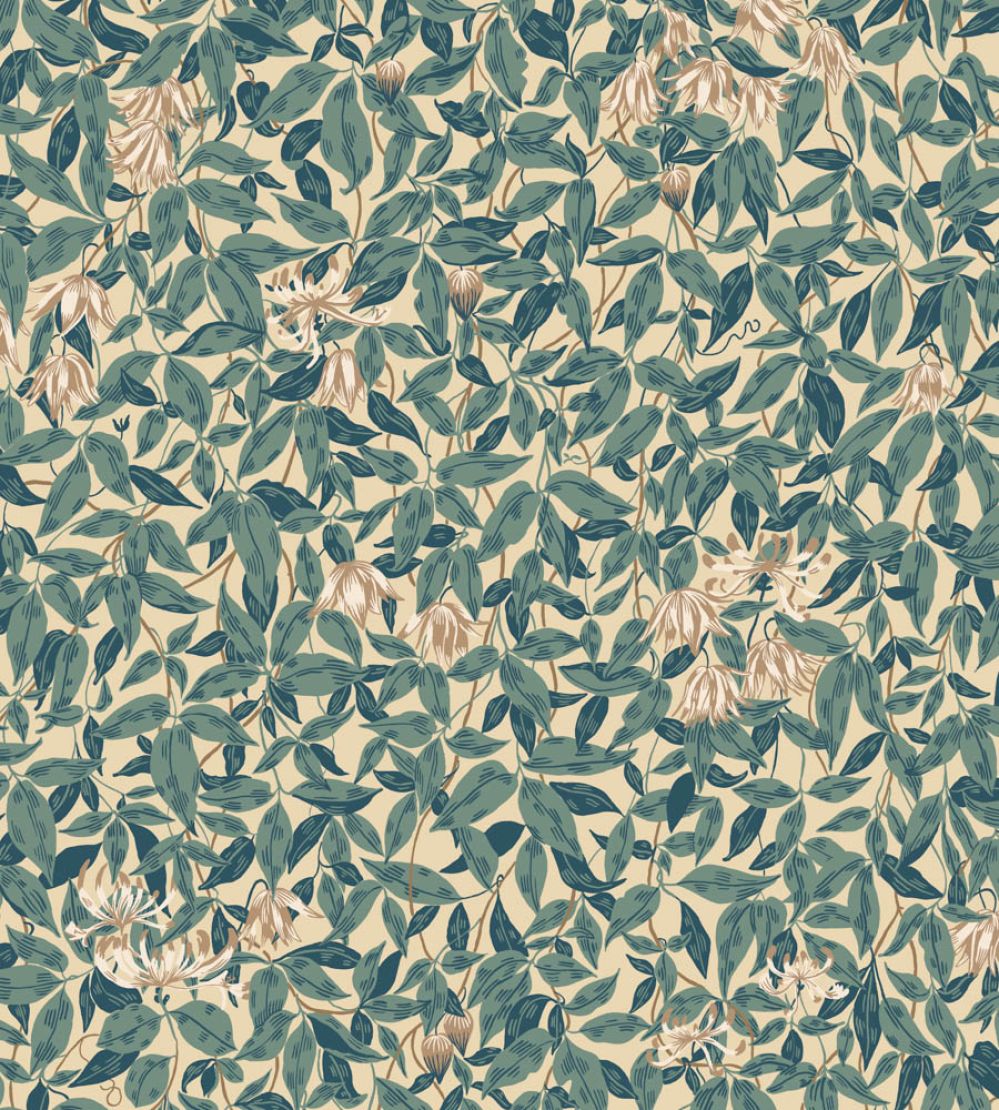 Linnea Wallpaper by Sandberg Blue