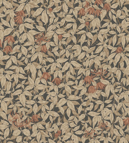 Linnea Wallpaper by Sandberg Charcoal