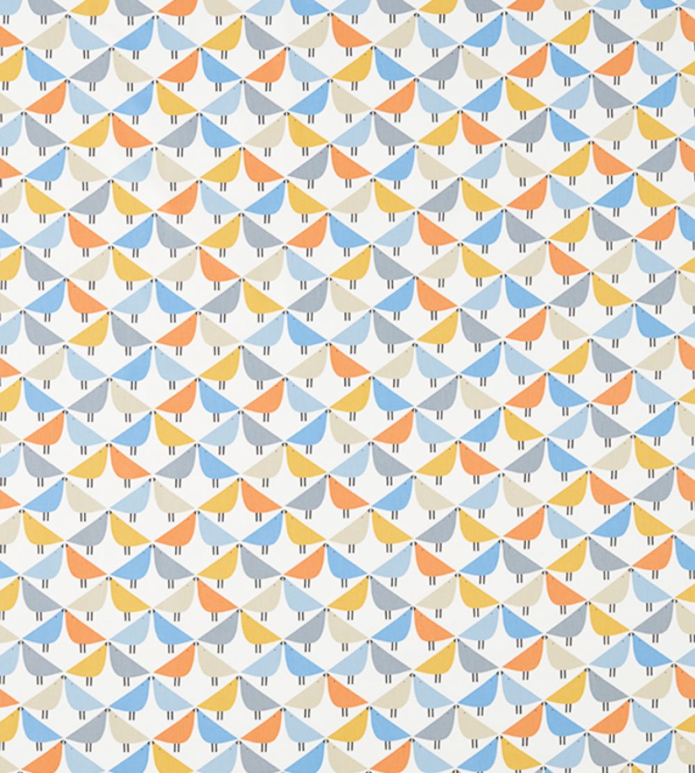 Lintu Fabric by Scion Satsuma / Sky / Pebble