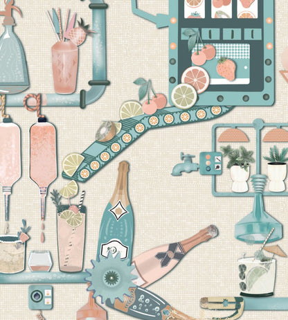 Liquid Lab Wallpaper by Brand McKenzie Summer Breeze