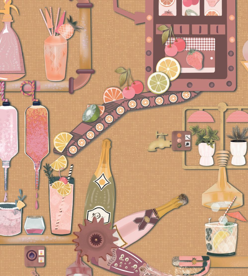Liquid Lab Wallpaper by Brand McKenzie Sunrise