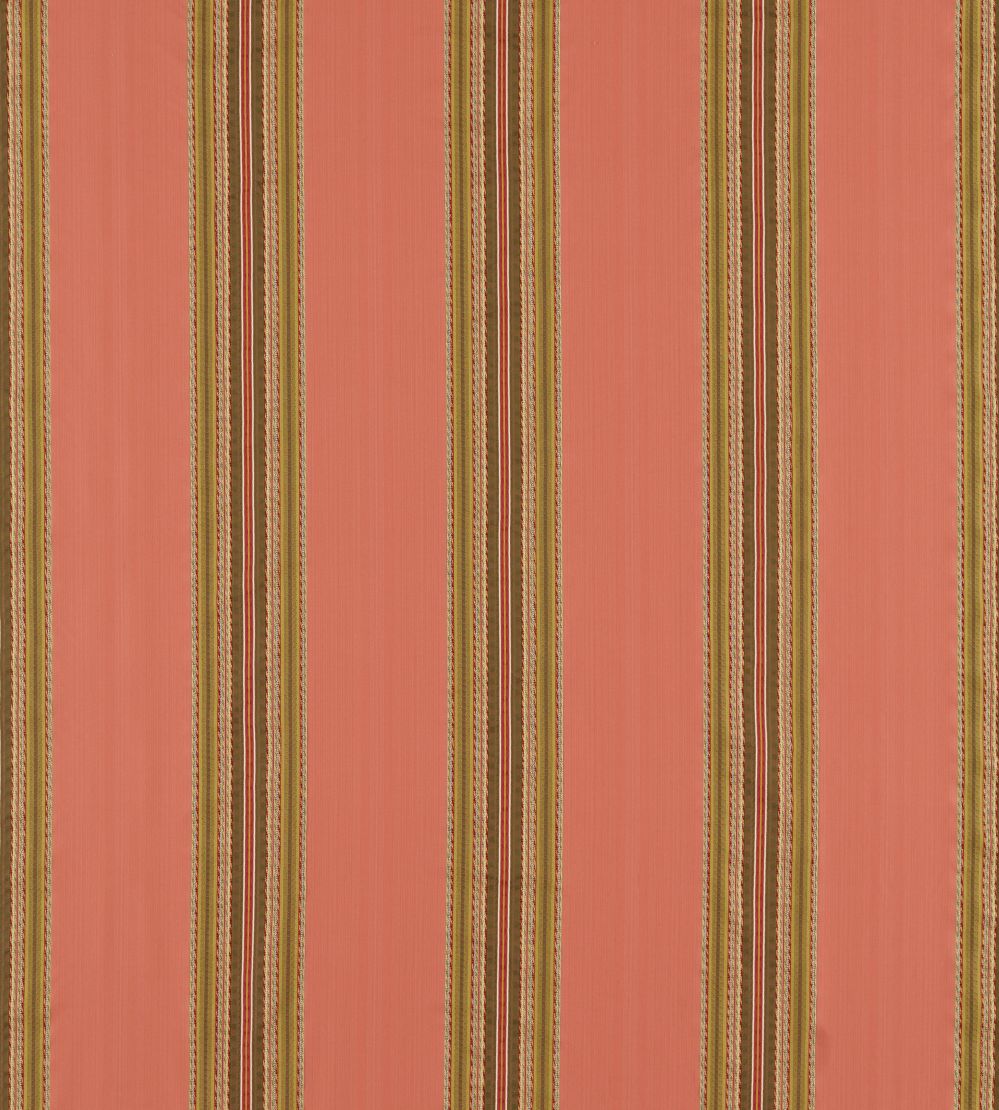 Lisere Stripe Fabric by Zoffany Venetian Red