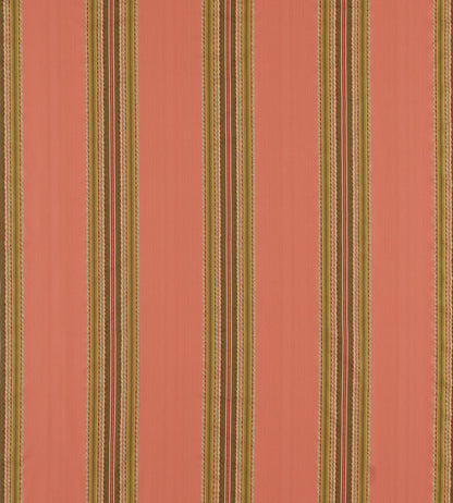 Lisere Stripe Fabric by Zoffany Venetian Red