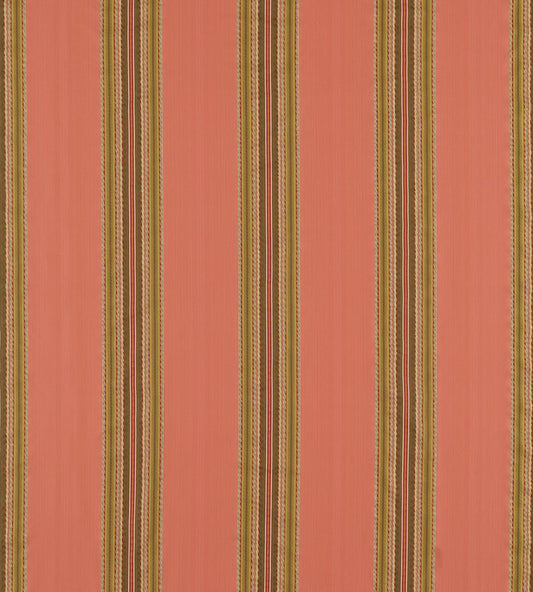 Lisere Stripe Fabric by Zoffany Venetian Red