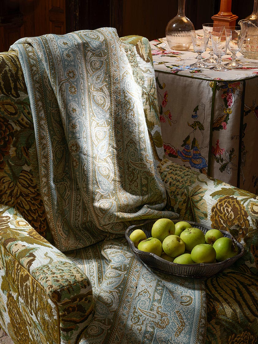 Lisieux Fabric by Braquenié shown in a room setting (view 1)