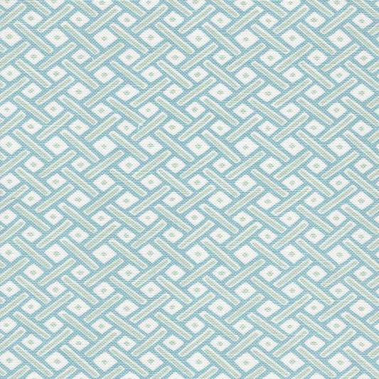 Litchfield Pale Aqua Blue fabric by Quadrille