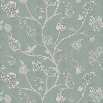 Little Begum Teal wallpaper by Penny Morrison