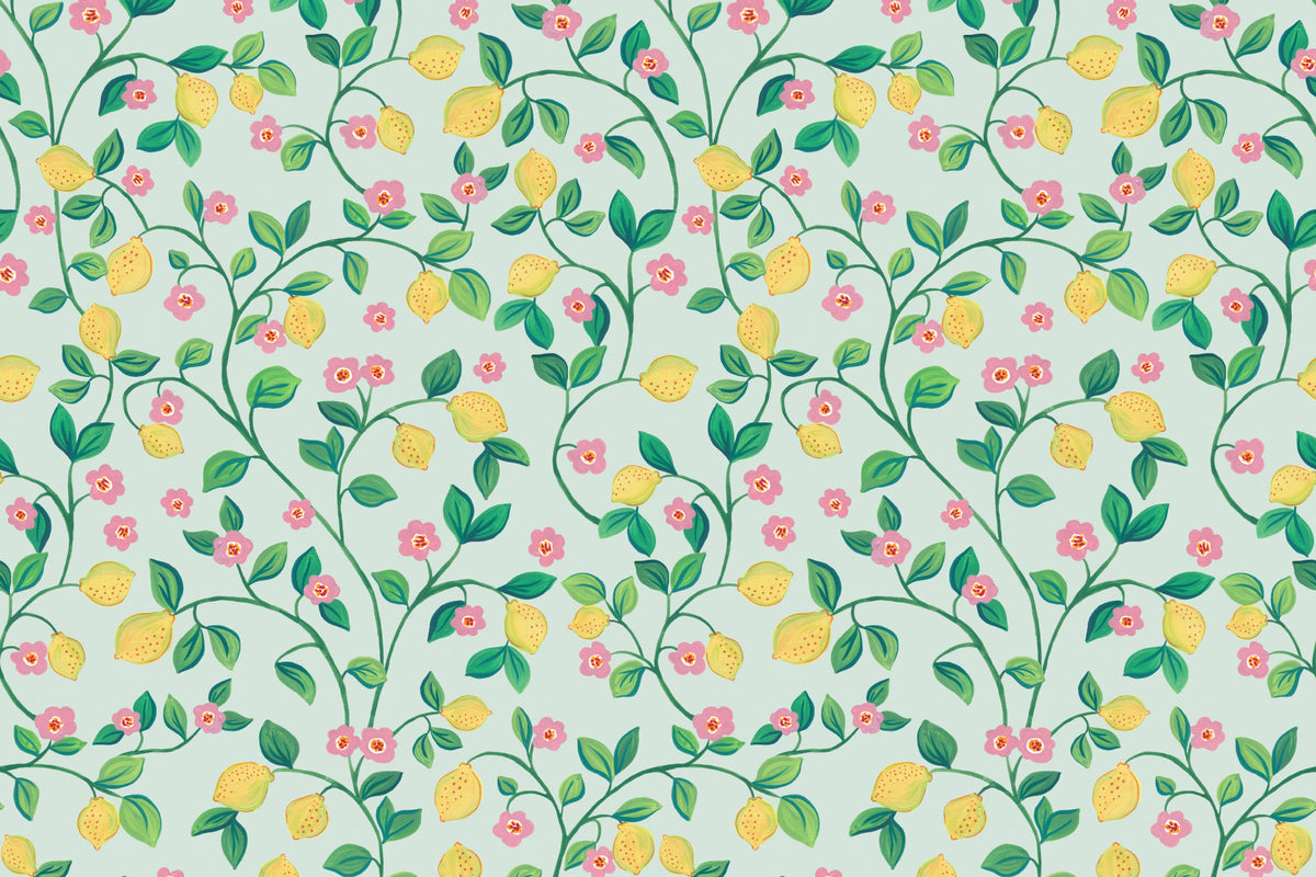 Little Lemon Blue wallpaper by Hovia