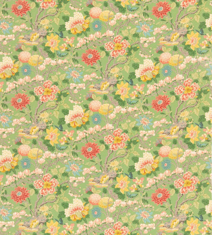 Little Magnolia Fabric by GP & J Baker Emerald