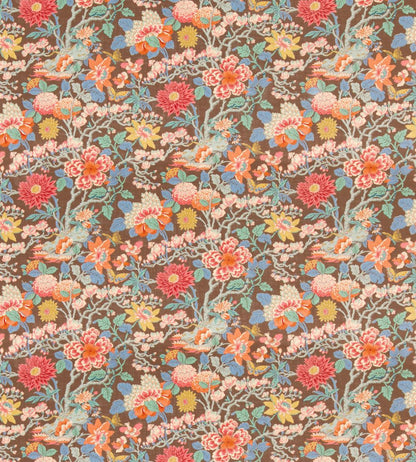 Little Magnolia Fabric by GP & J Baker Espresso