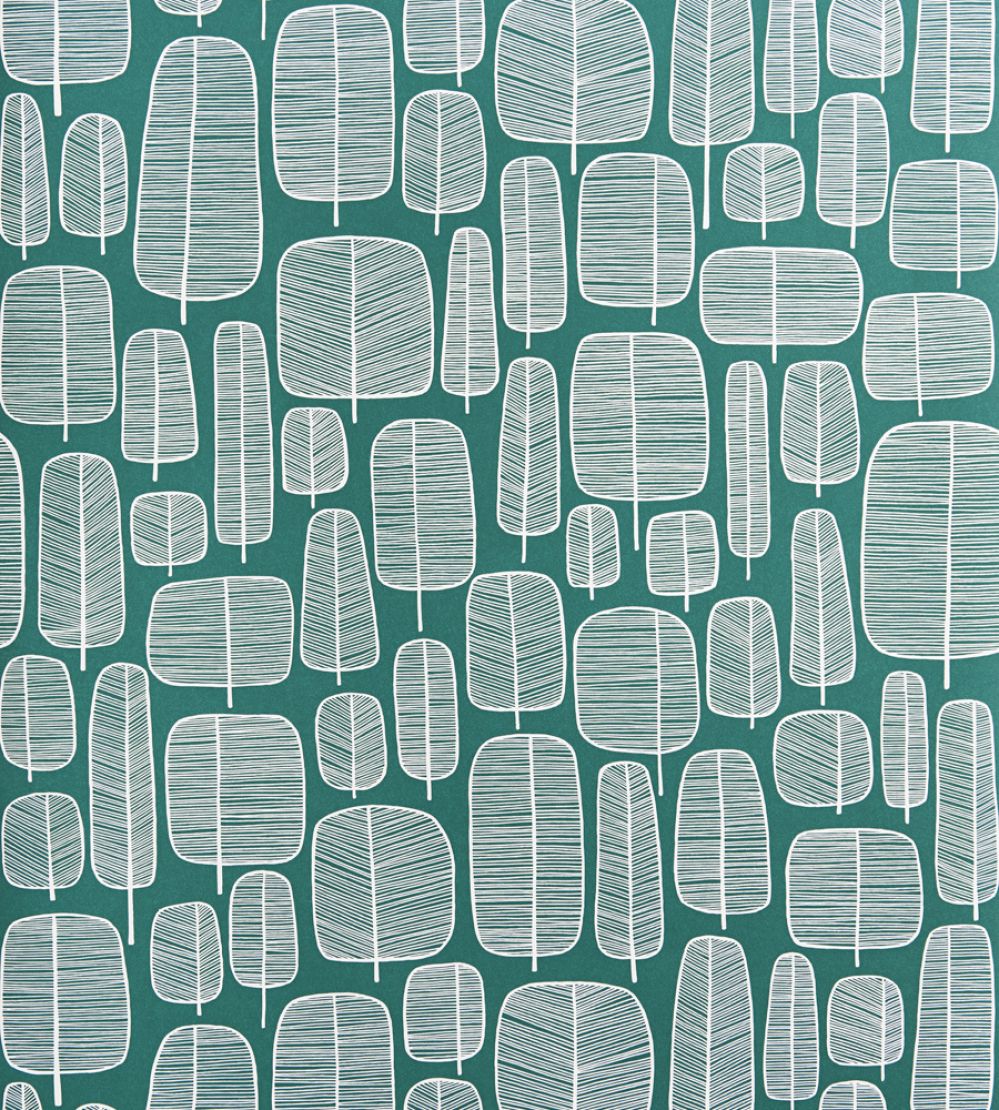 Little Trees Wallpaper by MissPrint Emerald