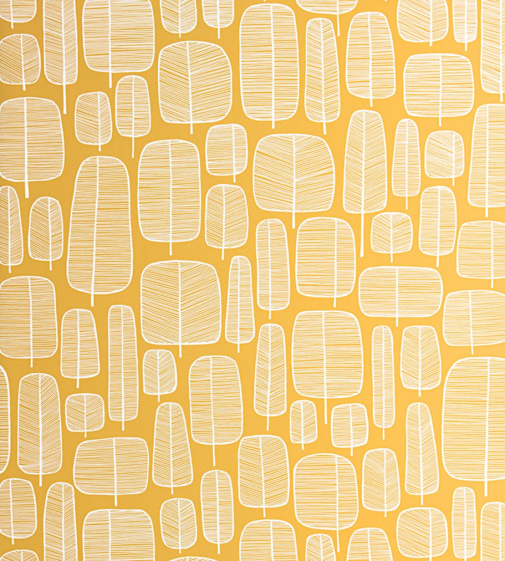 Little Trees Wallpaper by MissPrint Yellow