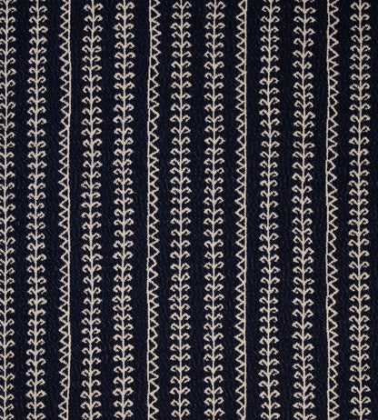 Little Weed Fabric by Christopher Farr Cloth Indigo