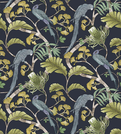 Living Branches Wallpaper by Josephine Munsey Petra and Greens