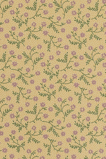 Lizzie Wallpaper by Jean Monro in Hay/Olive