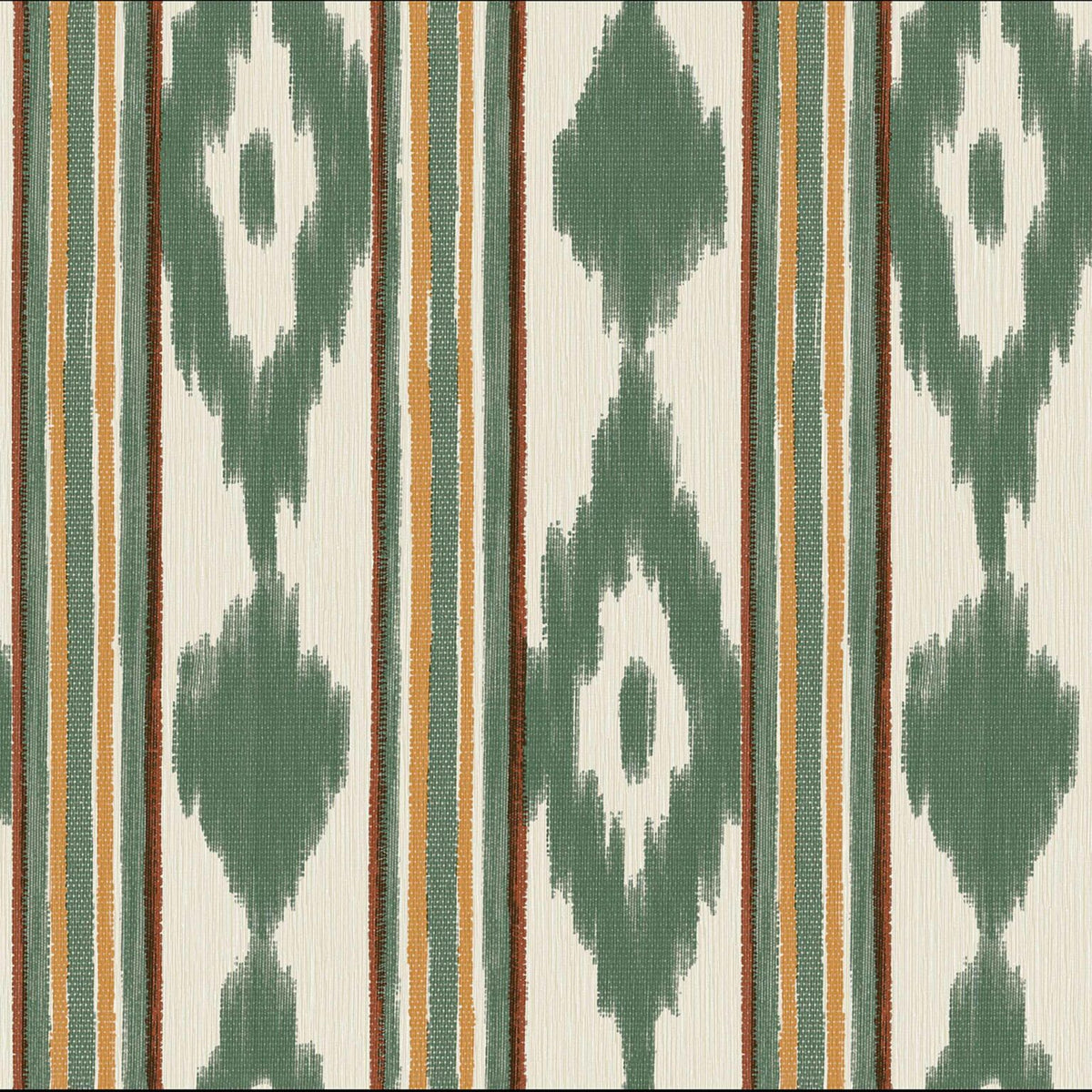 Lloseta wallpaper by Coordonné in Green, flat pattern view