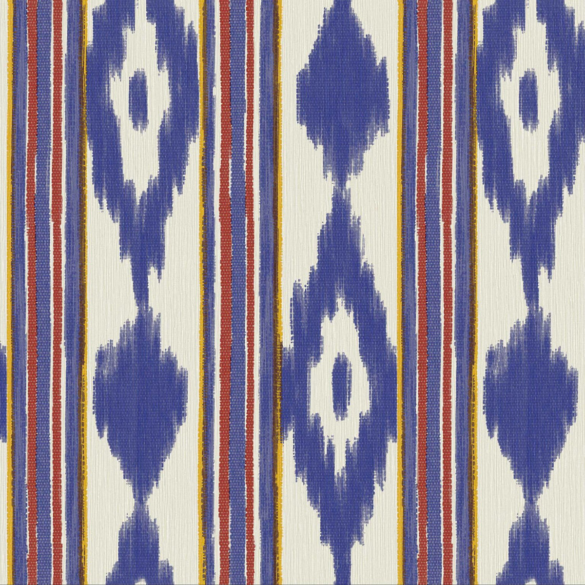 Lloseta wallpaper by Coordonné in Indigo, flat pattern view