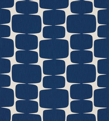 Lohko Fabric by Scion Indigo / Jasmine
