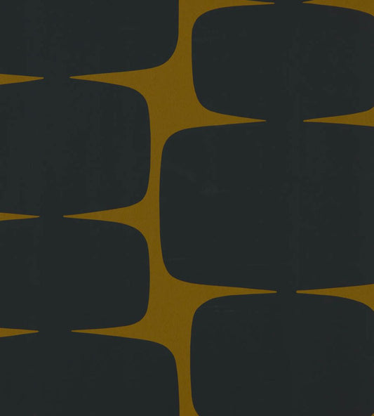 Lohko Wallpaper by Scion Tumeric / Charcoal