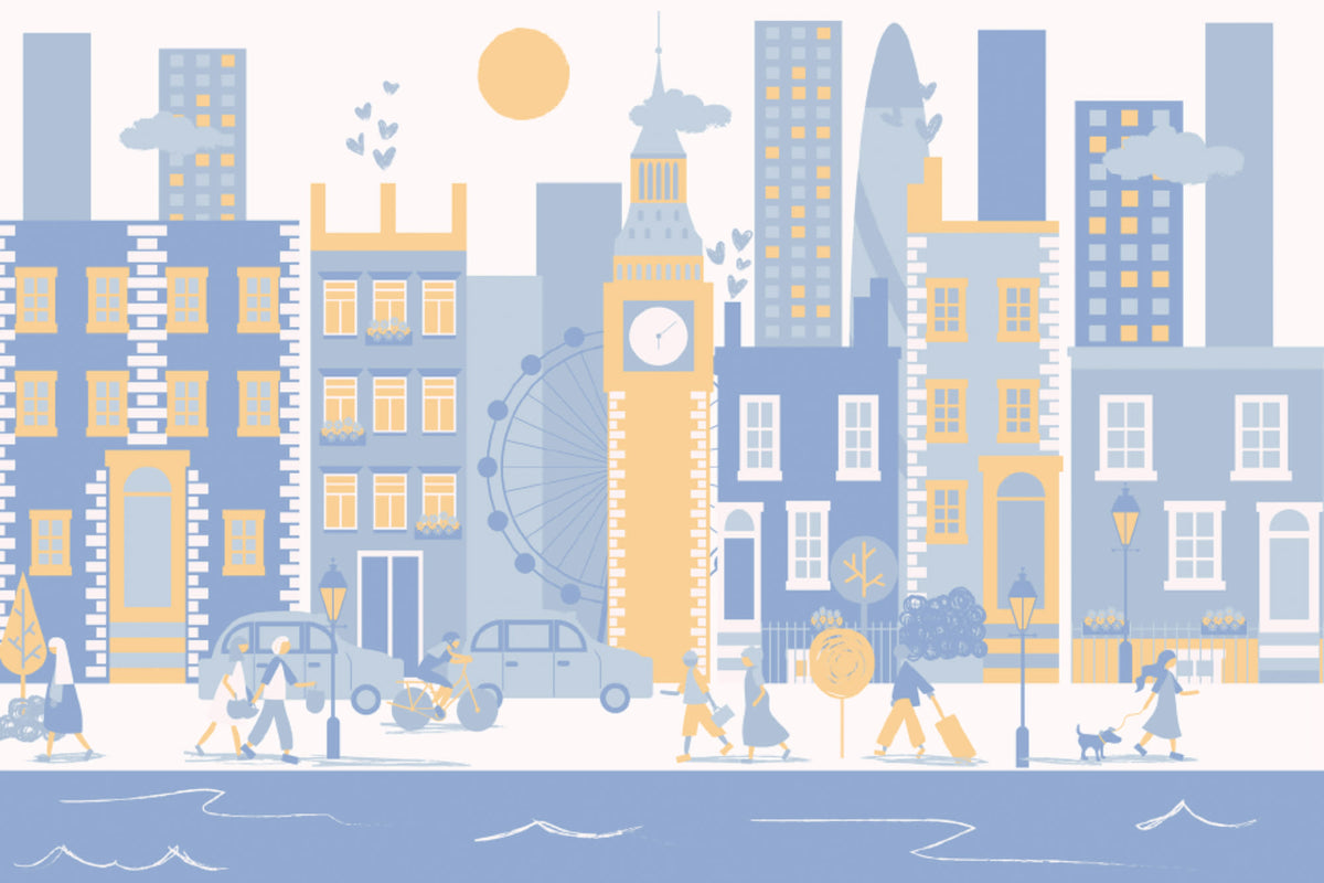 London Blue mural by Hovia
