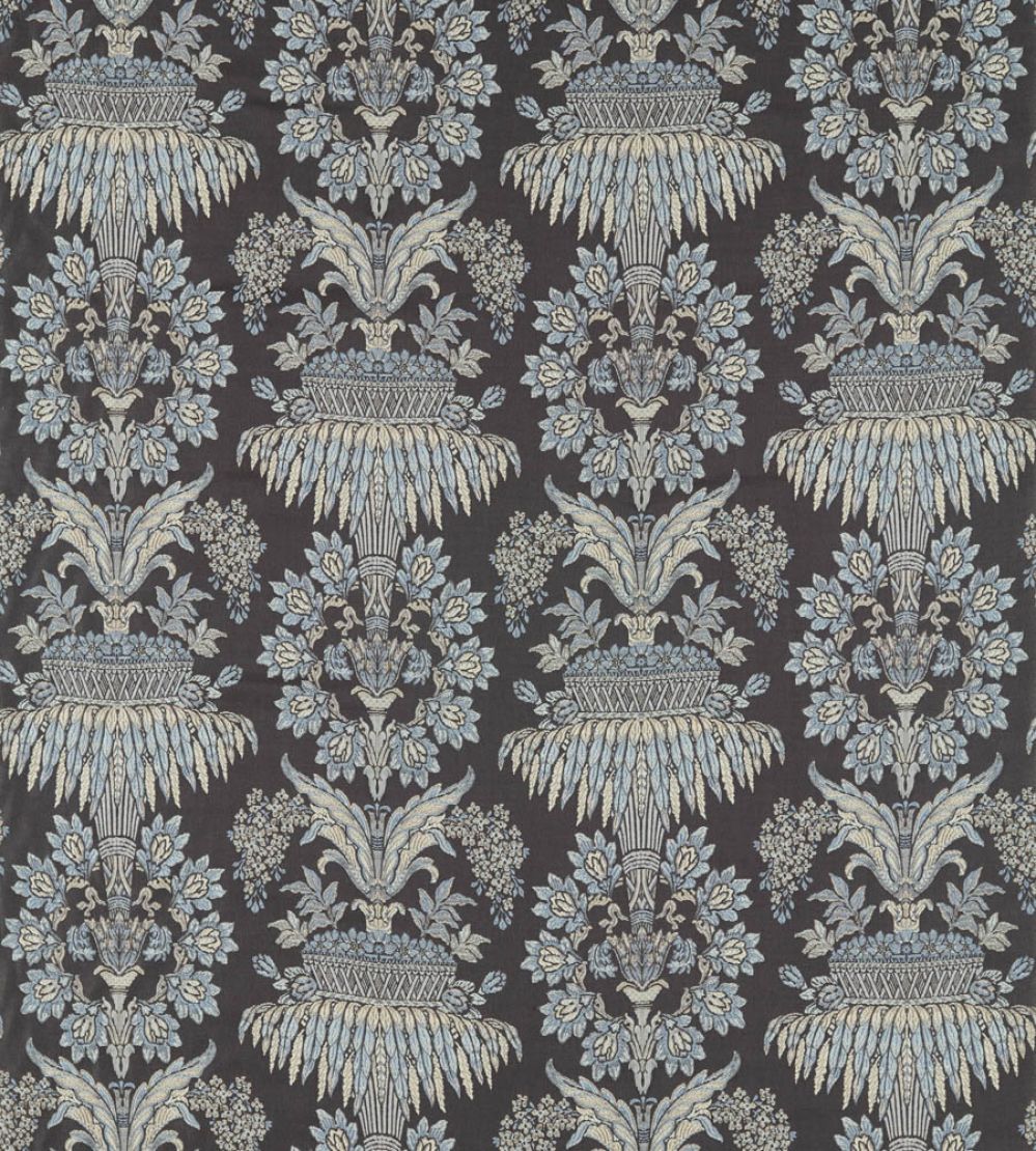 Long Gallery Brocade Fabric by Zoffany Quartz Grey/Rose