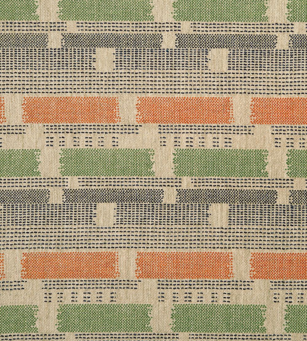 Loom Weave Fabric by Christopher Farr Cloth Orange
