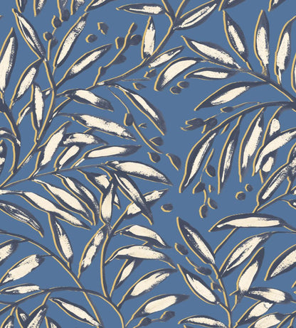 Lorena Vine Wallpaper by Ohpopsi Indigo