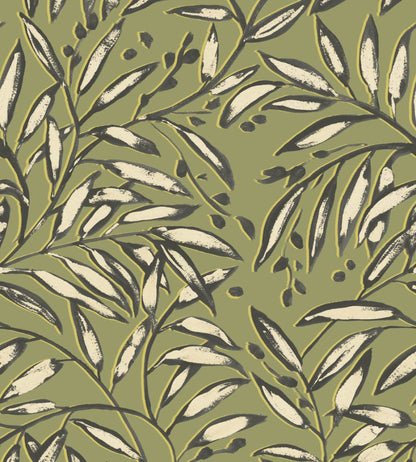 Lorena Vine Wallpaper by Ohpopsi Olive