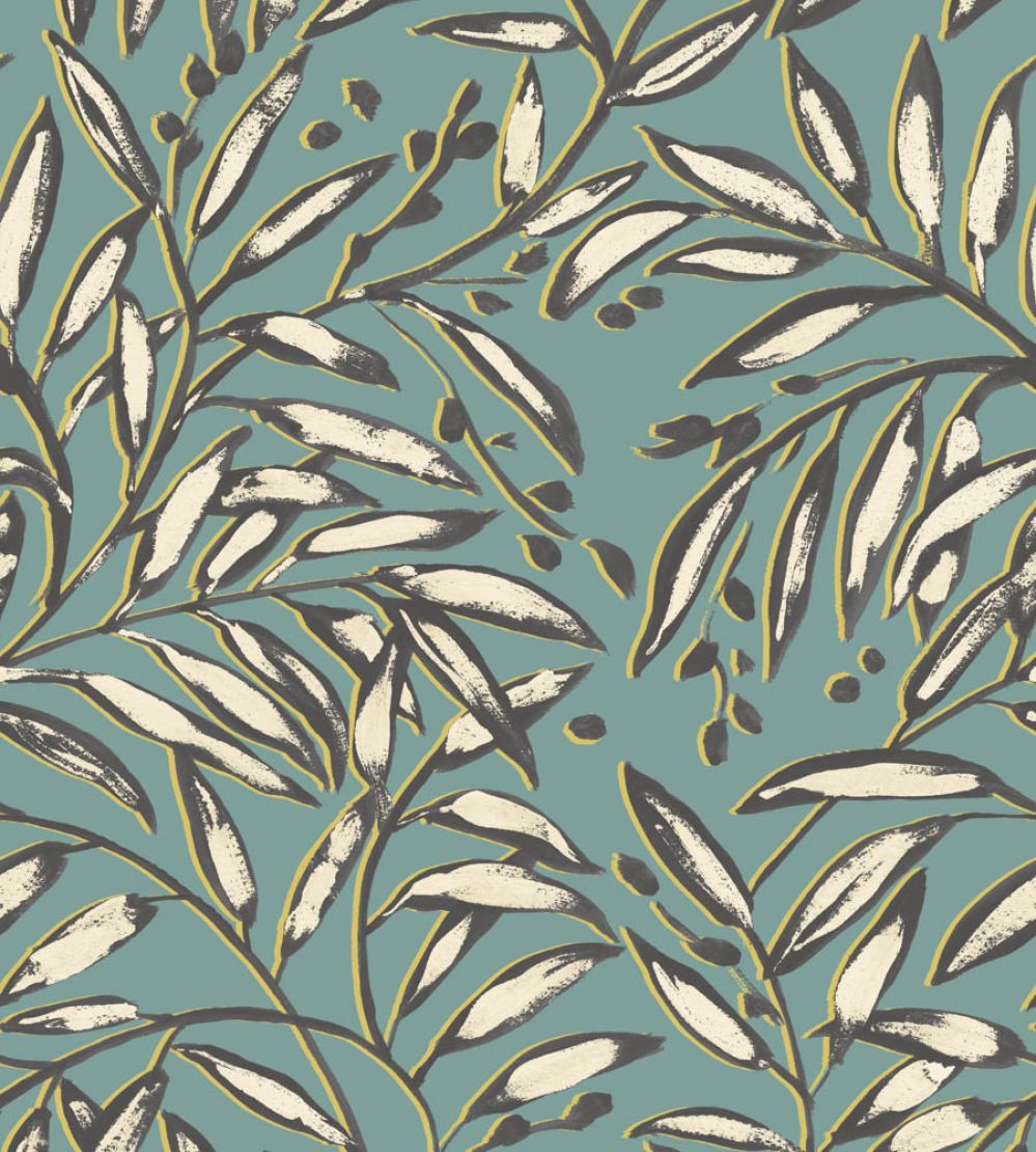 Lorena Vine Wallpaper by Ohpopsi Petrol