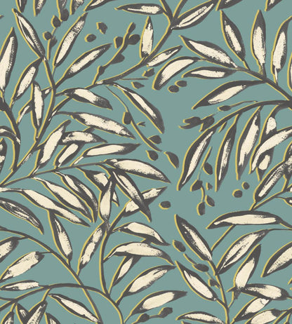 Lorena Vine Wallpaper by Ohpopsi Petrol