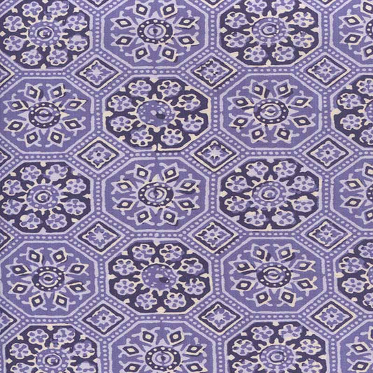 Lorenzo All Over Multi Lavenders fabric by Quadrille
