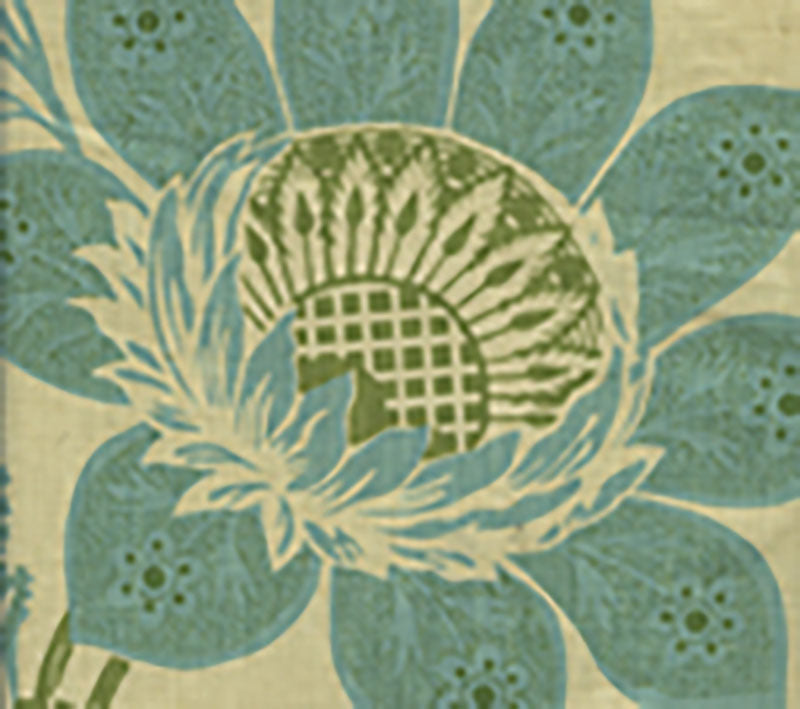 Lorraine Turquoise Green fabric by Home Couture