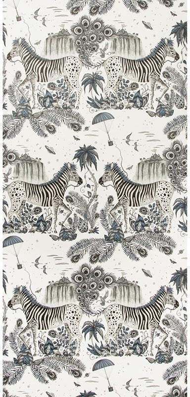 Lost World Blue wallpaper by Clarke & Clarke
