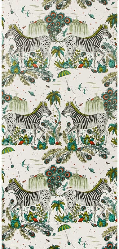 Lost World Green wallpaper by Clarke & Clarke
