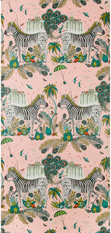 Lost World Pink wallpaper by Clarke & Clarke