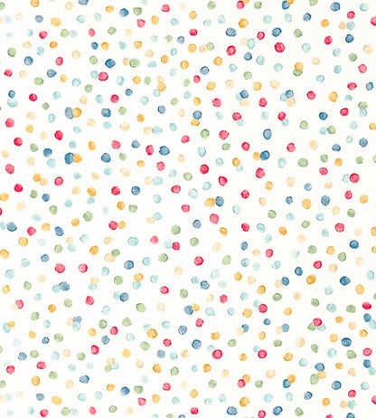 Lots Of Dots Wallpaper by Scion Pistachio / Pimento / Denim