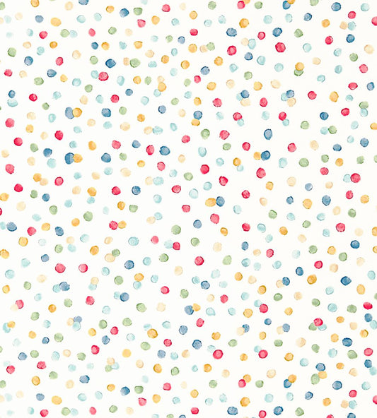 Lots Of Dots Wallpaper by Scion Pistachio / Pimento / Denim