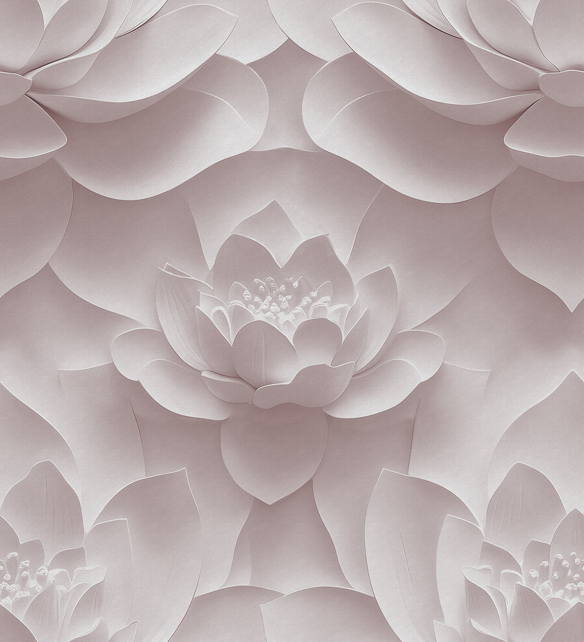 Lotus Dream Pink mural by Rebel Walls