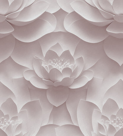 Lotus Dream Pink mural by Rebel Walls