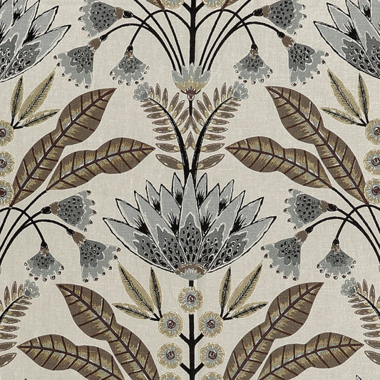 Lotus Fabric by Thibaut in Natural (F914607)