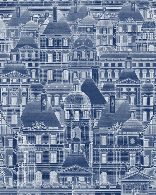 Louvre Blue wallpaper by MINDTHEGAP