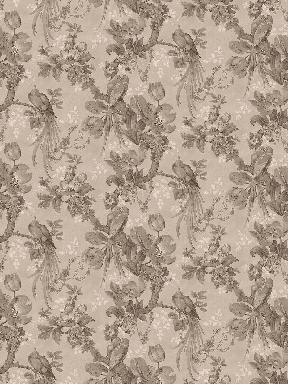 Lovebirds Wallpaper by Divine Savages in Faded Hollywood, pattern swatch