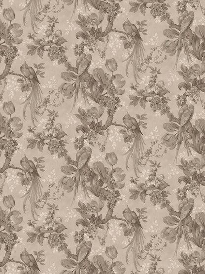 Lovebirds Wallpaper by Divine Savages in Faded Hollywood, pattern swatch